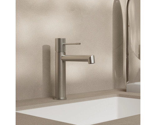 Смеситель для раковины Vincea Desire VBF-1D1BN без донного клапана, сатин