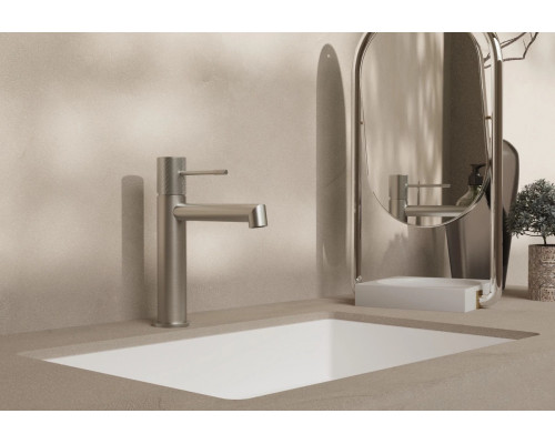 Смеситель для раковины Vincea Desire VBF-1D1BN без донного клапана, сатин