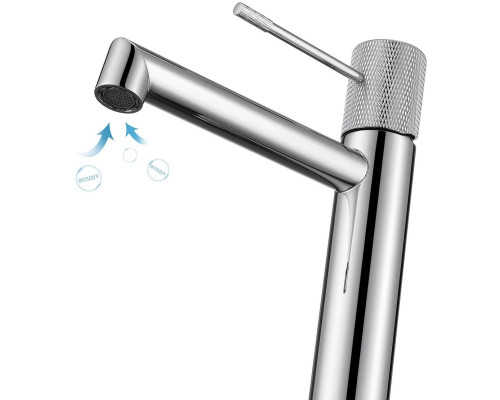 Смеситель для раковины Vincea Desire VBF-1D1BN без донного клапана, сатин