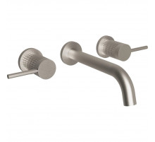 Смеситель для раковины Vincea Groove VBFW-4G1BN встраиваемый, без донного клапана, сатин