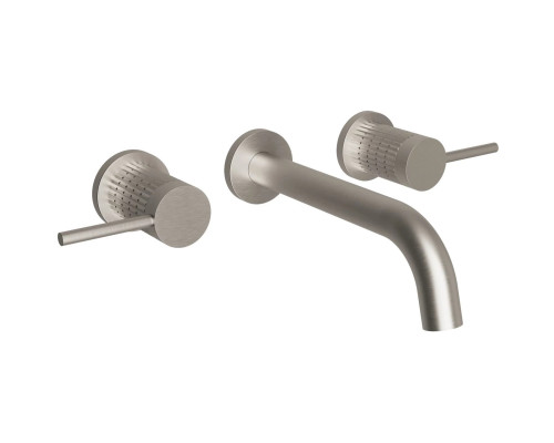 Смеситель для раковины Vincea Groove VBFW-4G1BN встраиваемый, без донного клапана, сатин