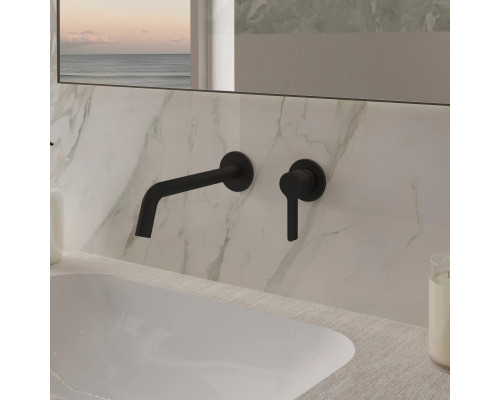 Смеситель для раковины Vincea Villa VBFW-1VL1MB без донного клапана, черный матовый