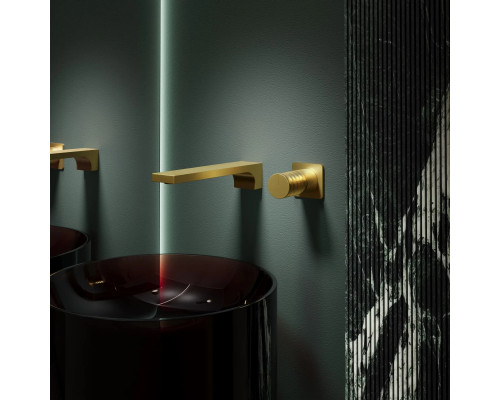 Смеситель для раковины Vincea Domus VBFW-5DM01BG встраиваемый, без донного клапана, золотой матовый