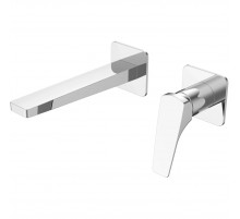 Смеситель для раковины Vincea Puro VBFW-5P01CH встраиваемый, без донного клапана, хром