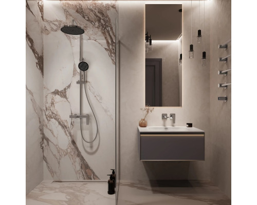 Смеситель для раковины Vincea Puro VBFW-5P01CH встраиваемый, без донного клапана, хром