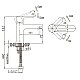 Купить Смеситель для раковины без донного клапана BelBagno Reno REN-LVM25-CRM в магазине сантехники Santeh-Crystal.ru