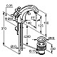 Приобрести Смеситель для раковины с донным клапаном Kludi Adlon 510100520 в магазине сантехники Santeh-Crystal.ru