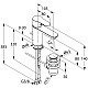 Заказать Смеситель для раковины с донным клапаном Kludi Objekta 322350575 в магазине сантехники Santeh-Crystal.ru