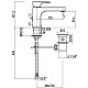 Купить Смеситель для раковины с донным клапаном Gattoni H2OMIX 1000 1043/10C0cr в магазине сантехники Santeh-Crystal.ru