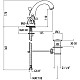 Заказать Смеситель для раковины с донным клапаном Gattoni Vivaldi 1232012C0CR в магазине сантехники Santeh-Crystal.ru