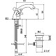 Приобрести Смеситель для раковины с донным клапаном Gattoni Vivaldi 1231012D0ORO в магазине сантехники Santeh-Crystal.ru