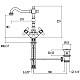 Купить Смеситель для раковины с донным клапаном Gattoni Versilia 1030010D0ORO в магазине сантехники Santeh-Crystal.ru