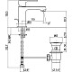 Купить Смеситель для раковины с донным клапаном Gattoni H2OMIX 3000 3041/30C0CR в магазине сантехники Santeh-Crystal.ru