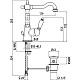 Купить Смеситель для раковины с донным клапаном Gattoni Orta 2741/27C0CR в магазине сантехники Santeh-Crystal.ru