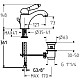 Купить Смеситель для раковины с донным клапаном Gattoni Orta 2746/27C0CR в магазине сантехники Santeh-Crystal.ru