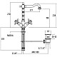 Заказать Смеситель для раковины с донным клапаном Gattoni Vivaldi 1230012D0ORO в магазине сантехники Santeh-Crystal.ru