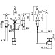 Заказать Смеситель для раковины на 3 отверстия с донным клапаном Gattoni Timor 1810018C0CR в магазине сантехники Santeh-Crystal.ru