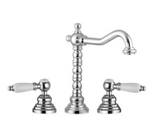 Смеситель для раковины на 3 отверстия с донным клапаном Gattoni Vivaldi Lever 13100/13COcr