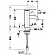 Приобрести Смеситель для раковины без донного клапана Duravit C.1 C11010002010 в магазине сантехники Santeh-Crystal.ru