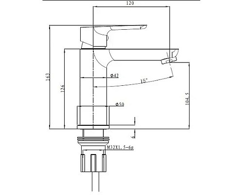 Заказать Смеситель для раковины Bien Torres BL11017101 в магазине сантехники Santeh-Crystal.ru