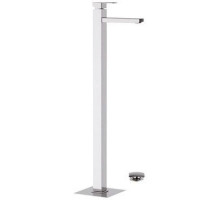 Смеситель напольный для раковины с донным клапаном Remer Q-Design QD18