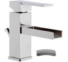 Смеситель для раковины с донным клапаном Remer Qubika Cascata QC10