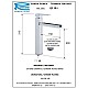 Приобрести Смеситель для раковины с донным клапаном Remer Qubika Cascata QC10L в магазине сантехники Santeh-Crystal.ru