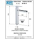 Заказать Смеситель для раковины с донным клапаном Remer Qubika Cascata QC10LB в магазине сантехники Santeh-Crystal.ru