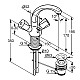 Купить Смеситель для раковины с донным клапаном Kludi Standard 210370515 в магазине сантехники Santeh-Crystal.ru