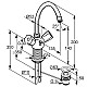 Заказать Смеситель для раковины с донным клапаном Kludi Standard 210620515 в магазине сантехники Santeh-Crystal.ru