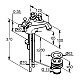 Купить Смеситель для раковины с донным клапаном Kludi Adlon 510124520 в магазине сантехники Santeh-Crystal.ru