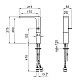 Заказать Смеситель для раковины без донного клапана Noken Lounge N199999983 в магазине сантехники Santeh-Crystal.ru