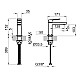 Приобрести Смеситель для раковины без донного клапана Noken Square N199998925 в магазине сантехники Santeh-Crystal.ru