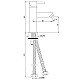 Купить Смеситель для раковины без донного клапана Jaquar Kubix-F KUB-CHR-35025B в магазине сантехники Santeh-Crystal.ru