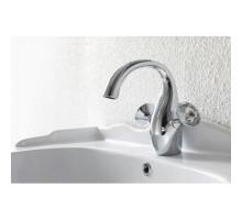 Смеситель для раковины с донным клапаном Bravat Swan F14287C-ENG