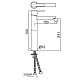 Заказать Смеситель для раковины без донного клапана Jaquar Fonte FON-CHR-40005B в магазине сантехники Santeh-Crystal.ru