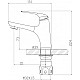 Приобрести Смеситель для раковины без донного клапана BelBagno Gamma GAM-LVM-25-IN в магазине сантехники Santeh-Crystal.ru