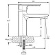 Приобрести Смеситель для раковины без донного клапана Orange Merci M13-021cr в магазине сантехники Santeh-Crystal.ru
