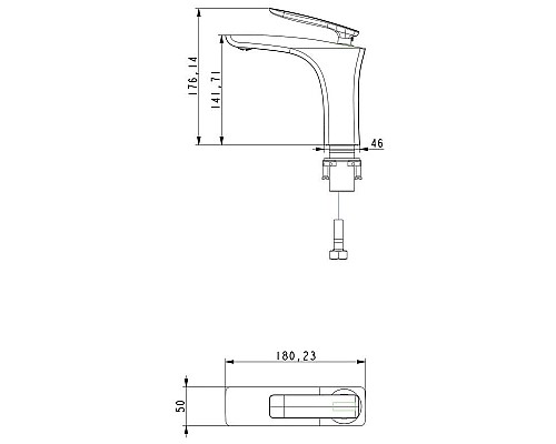 Приобрести Смеситель для раковины Timo Helmi 4061/03F в магазине сантехники Santeh-Crystal.ru