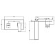 Приобрести Смеситель для раковины с донным клапаном Villeroy & Boch Architectura Square TVW12500300061 в магазине сантехники Santeh-Crystal.ru