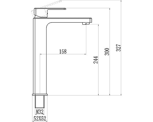 Купить Смеситель для раковины Savol 700 S-600701G в магазине сантехники Santeh-Crystal.ru