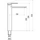 Купить Смеситель для раковины Savol 800H S-601811GH в магазине сантехники Santeh-Crystal.ru