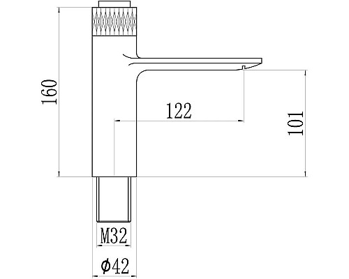 Купить Смеситель для раковины Savol 800 S-601810 в магазине сантехники Santeh-Crystal.ru