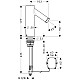Заказать Смеситель для раковины бесконтактный, питание от батареи Axor Starck 10106000 в магазине сантехники Santeh-Crystal.ru