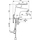 Купить Смеситель для раковины с цепочкой Ideal Standard Ceraflex B1709AA в магазине сантехники Santeh-Crystal.ru