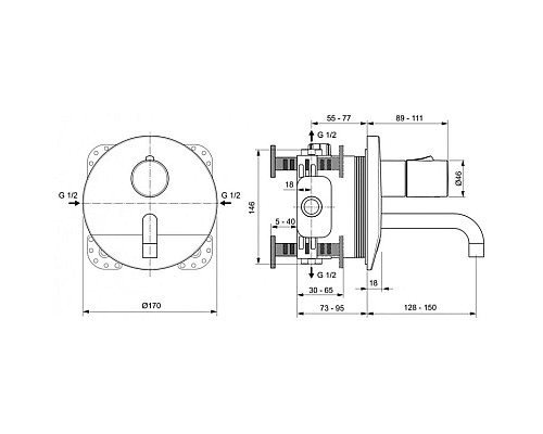 Приобрести Инфракрасная электроника для раковины со смешиванием Ideal Standard Ceraplus A6148AA в магазине сантехники Santeh-Crystal.ru