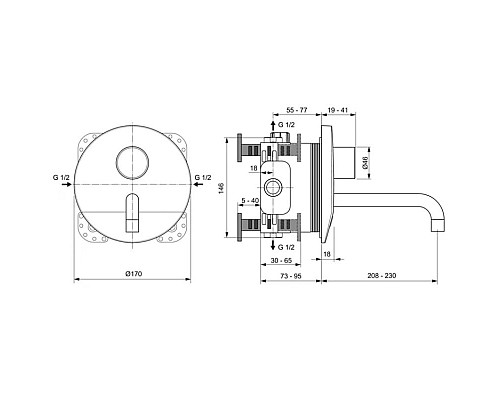 Купить Инфракрасная электроника для раковины со смешиванием Ideal Standard Ceraplus A6153AA в магазине сантехники Santeh-Crystal.ru