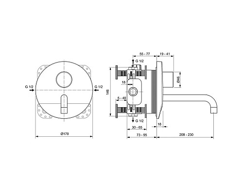 Заказать Инфракрасная электроника для раковины со смешиванием Ideal Standard Ceraplus A6154AA в магазине сантехники Santeh-Crystal.ru