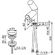 Заказать Смеситель для раковины с донным клапаном Oras Alessi Dot 8610F в магазине сантехники Santeh-Crystal.ru