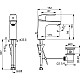 Купить Смеситель для раковины с донным клапаном Oras Safira 1005F в магазине сантехники Santeh-Crystal.ru